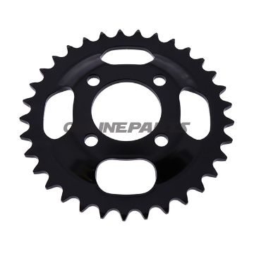 Rear Sprocket 33Tooth Pitch 520 Blackinner Diameter 055 Bolt Spacing 076