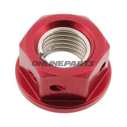 Sprocket Nut Jmp By Proboltm10x1.25Mm Alu Drilled Red