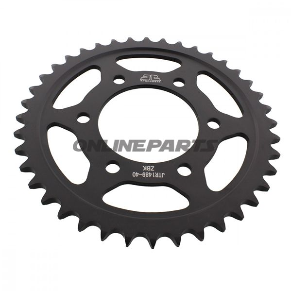 Rear Sprocket 40 Tooth Pitch 525 Blackinner Diameter 080 Bolt Spacing 104