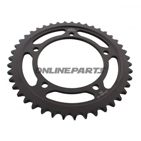 Rear Sprocket 43 Tooth Pitch 530 Blackinner Diameter 120 Bolt Spacing 140