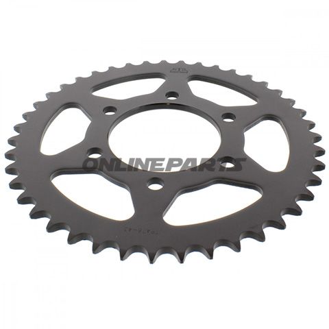 Rear Sprocket 43 Tooth Pitch 520 Blackinner Diameter 080 Bolt Spacing 104