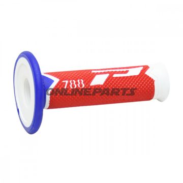 Grips White/Red/Bluedurchmesser 22 / 25 Mm. Länge 115 Mm Geschlossen