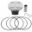 Piston Kit Complete 95.96 Mm Aforged