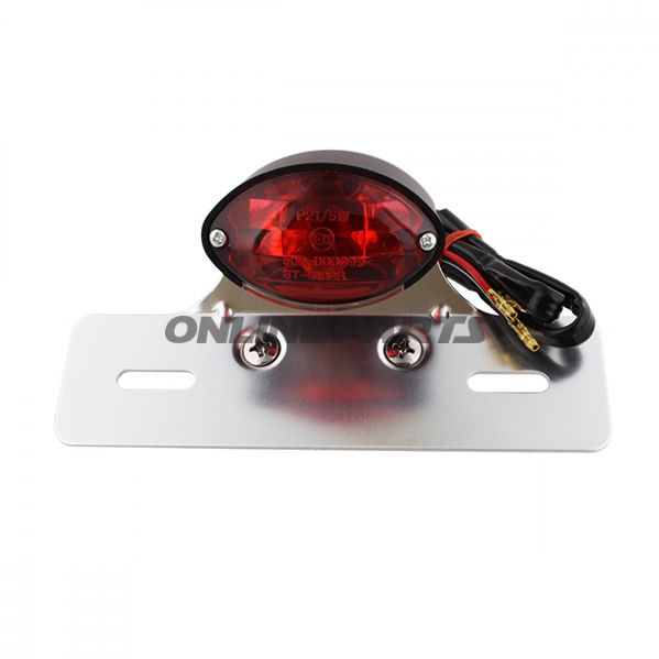 Rear Light Cat Black Jmpm Alu Nummernschild Halt