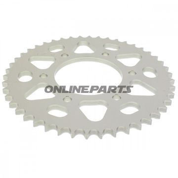 Rear Sprocket Alu 46 Tooth Pitch 428 Silveresjot Inner Diameter 076 Bolt Spacing 100