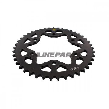 Rear Sprocket Alu 43 Tooth Pitch 525 Blacksit Inner Diameter 110 Bolt Spacing 130