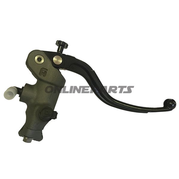 Accossato Hydraulic Brake Master Cylinder19 X 18 Fixed Lever Black For 22Mm Bars