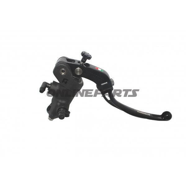 Accossato Hydraulic Brake Master Cylinder Black19 X 20 Fixed Lever Black For 22Mm Bars