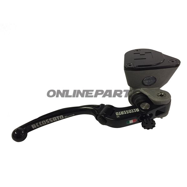 Accossato Hydraulic Brake Master Cylinder19 X 20 Folding Lever Black For 22Mm Bars