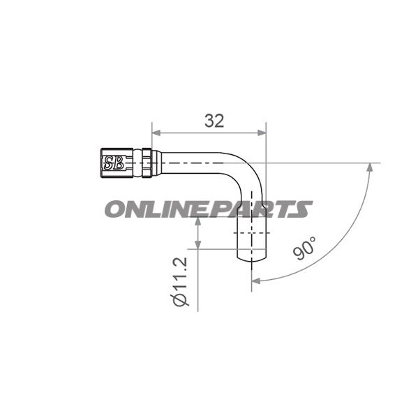 Vario Banjo Fittingtyp119 11.2Mm 90Deg Schwarz