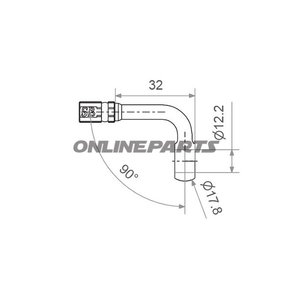 Vario Banjo Fittingtyp219 12Mm 90Deg Schwarz