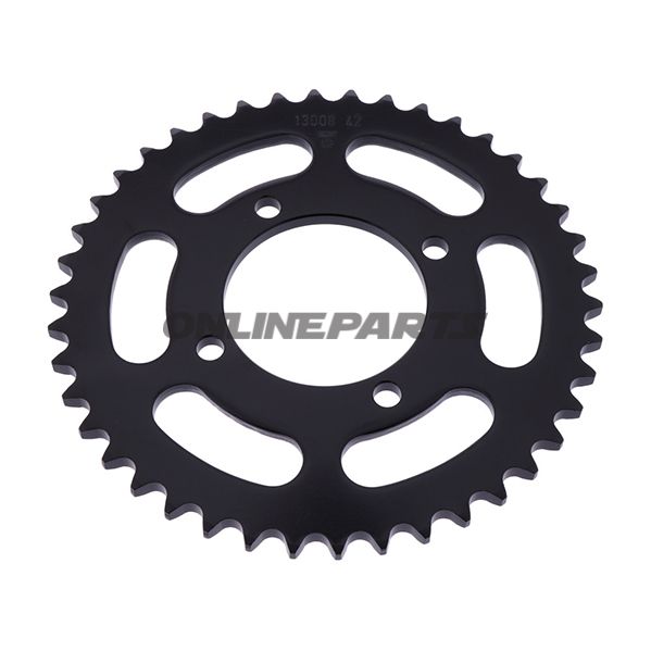 Rear Sprocket 42 Tooth Pitch 420 Blackinner Diameter 064 Bolt Spacing 080