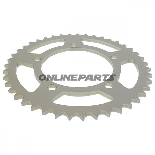 Rear Sprocket Alu 43 Tooth Pitch 525 Silverinner Diameter 110 Bolt Spacing 131
