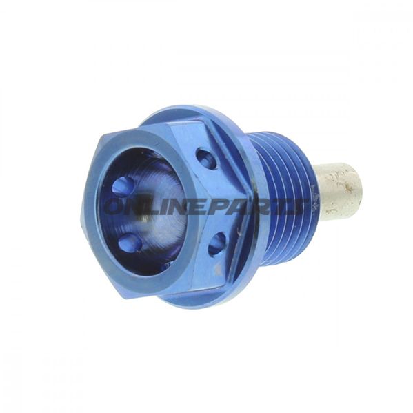 Magnetic Oil Drain Plug Jmp Proboltm14x1.25 12Mm Titanium Blue