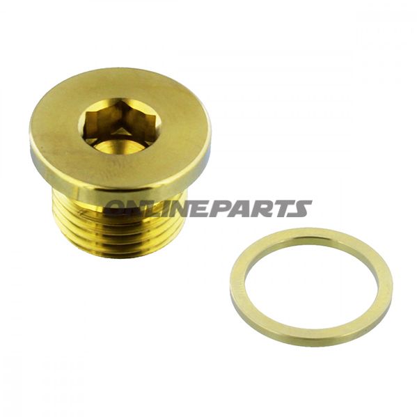 Oil Drain Plug Mag Proboltm16x1.50Mm 10Mm Titan Gold