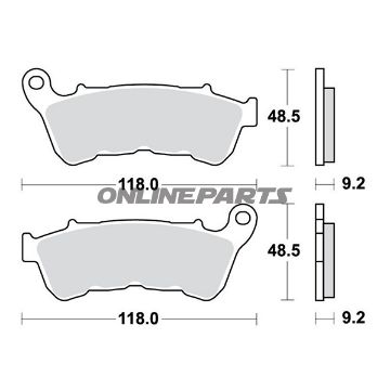 Brake Pads Sintered Sv Trwoder 7370106