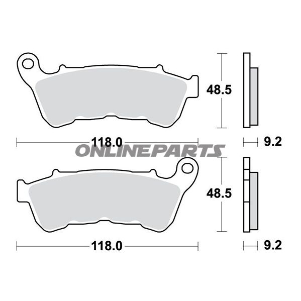 Brake Pads Sintered Sv Trwoder 7370106