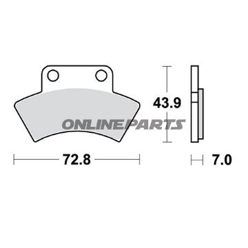 Brake Pads Sintered Si Trwoder 7325426