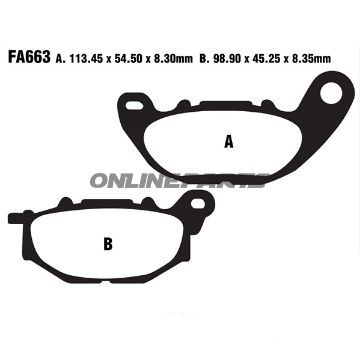 Brake Pads Sintered Gpfax Ebc Gpfax663hhoder 7870097