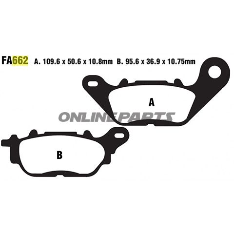 Brake Pads Sintered Gpfax Ebc Gpfax662hh
