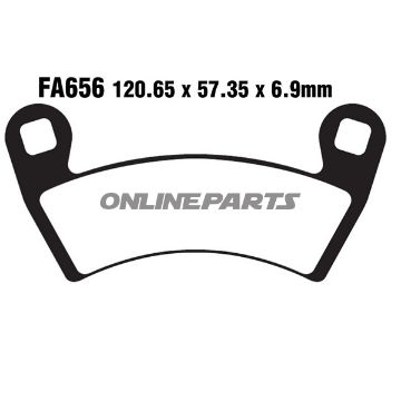 Brake Pads Std Ebc Fa656tt