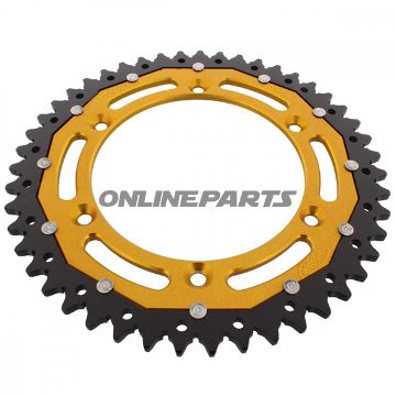 Rear Sprocket Dual 47 Tooth Pitch 520 Goldzf Inner Diameter 136 Bolt Spacing 156