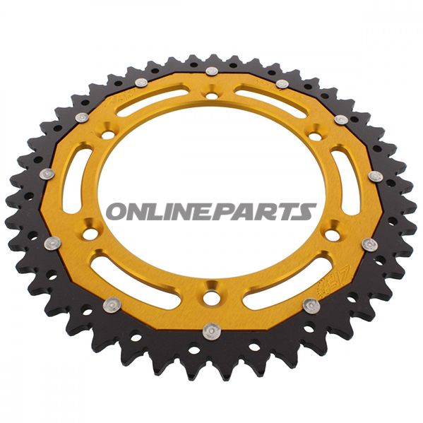 Rear Sprocket Dual 47 Tooth Pitch 520 Goldzf Inner Diameter 136 Bolt Spacing 156