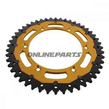 Rear Sprocket Dual 48 Tooth Pitch 520 Goldzf Inner Diameter 136 Bolt Spacing 156