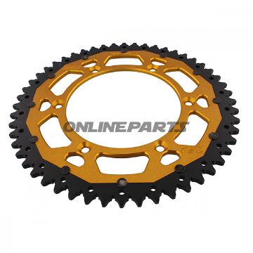 Rear Sprocket Dual 52 Tooth Pitch 520 Goldzf Inner Diameter 136 Bolt Spacing 156