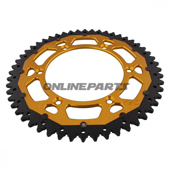Rear Sprocket Dual 52 Tooth Pitch 520 Goldzf Inner Diameter 136 Bolt Spacing 156