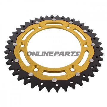 Rear Sprocket Dual 44 Tooth Pitch 520 Goldzf Inner Diameter 125 Bolt Spacing 150