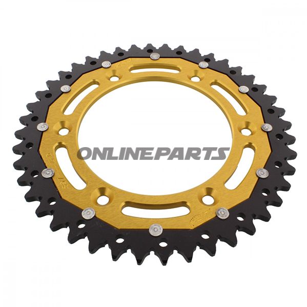 Rear Sprocket Dual 44 Tooth Pitch 520 Goldzf Inner Diameter 125 Bolt Spacing 150