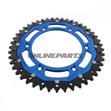 Rear Sprocket Dual 46 Tooth Pitch 520 Bluezf Inner Diameter 125 Bolt Spacing 150