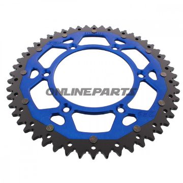 Rear Sprocket Dual 52 Tooth Pitch 520 Bluezf Inner Diameter 125 Bolt Spacing 150