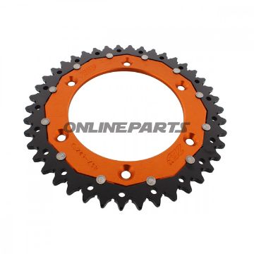 Rear Sprocket Dual 42 Tooth Pitch 520 Orangezf Inner Diameter 125 Bolt Spacing 150
