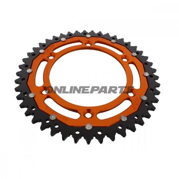 Rear Sprocket Dual 45 Tooth Pitch 520 Orangezf Inner Diameter 125 Bolt Spacing 150