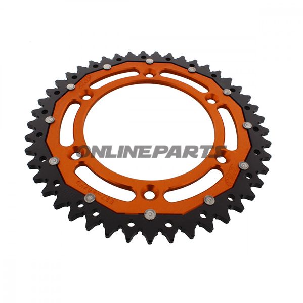Rear Sprocket Dual 45 Tooth Pitch 520 Orangezf Inner Diameter 125 Bolt Spacing 150
