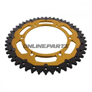 Rear Sprocket Dual 48 Tooth Pitch 520 Goldzf Inner Diameter 130 Bolt Spacing 150