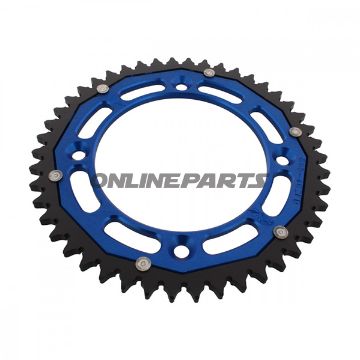 Rear Sprocket Dual 46 Tooth Pitch 428 Bluezf Inner Diameter 110 Bolt Spacing 132