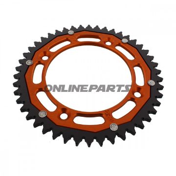 Rear Sprocket Dual 46 Tooth Pitch 428 Orangezf Inner Diameter 110 Bolt Spacing 132