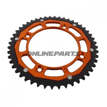 Rear Sprocket Dual 48 Tooth Pitch 428 Orangezf Inner Diameter 110 Bolt Spacing 132