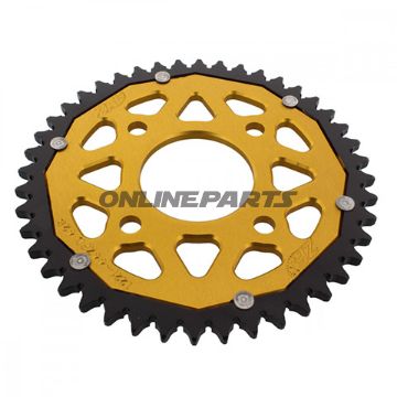 Rear Sprocket Dual 44 Tooth Pitch 428 Goldzf Inner Diameter 058 Bolt Spacing 090