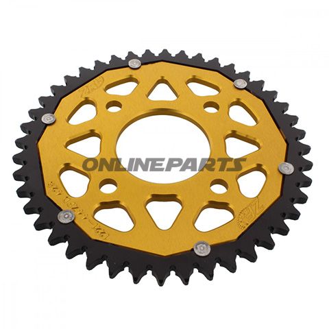 Rear Sprocket Dual 44 Tooth Pitch 428 Goldzf Inner Diameter 058 Bolt Spacing 090