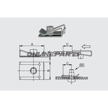 Speed Nut M6 Jmp10 Pieces