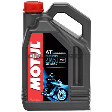 Engine Oil 20W50 4-Stroke 4L Motul3000 Mineral See Also 7140391