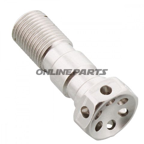 Banjo Bolt Double M10x1.00Alu Rac Silver