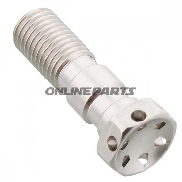 Banjo Bolt Double M10x1.25Alu Rac Silver