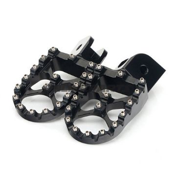 Foot Rests Kit Black Accossatomotocross