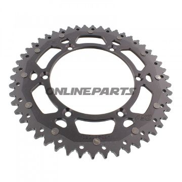 Rear Sprocket Dual 50 Tooth Pitch 520 Blackzf Inner Diameter 134 Bolt Spacing 150