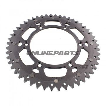 Rear Sprocket Dual 50 Tooth Pitch 520 Blackzf Inner Diameter 130 Bolt Spacing 150